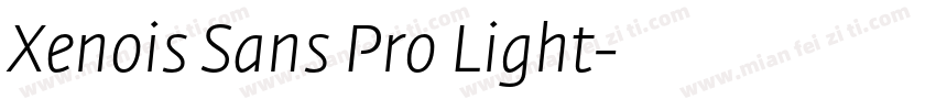 Xenois Sans Pro Light字体转换